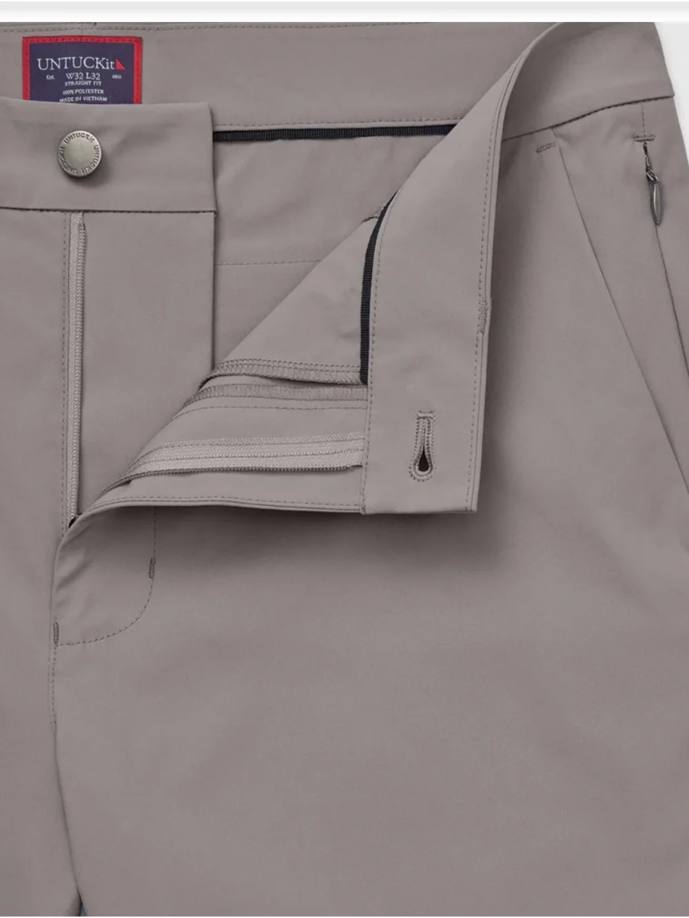 UNTUCKit Traveler Tech Stretch Slim Fit Pant Gray